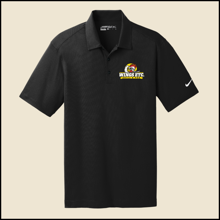 Black Wings Etc. Dri Fit Mesh Polo